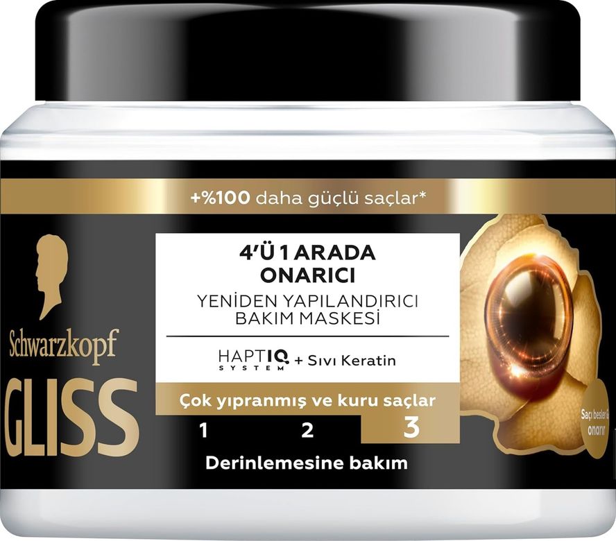 Diğer 128833752 Gliss Repair Saç Bakım Maskesi 400Ml, Çok Yıpranmış Ve Kuru Saçlar