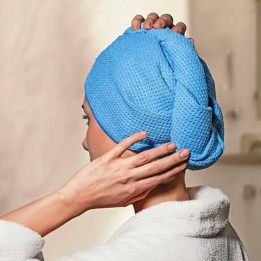 Diğer 128833999 Mikrofiber Saç Bonesi - Mavi 01-10G