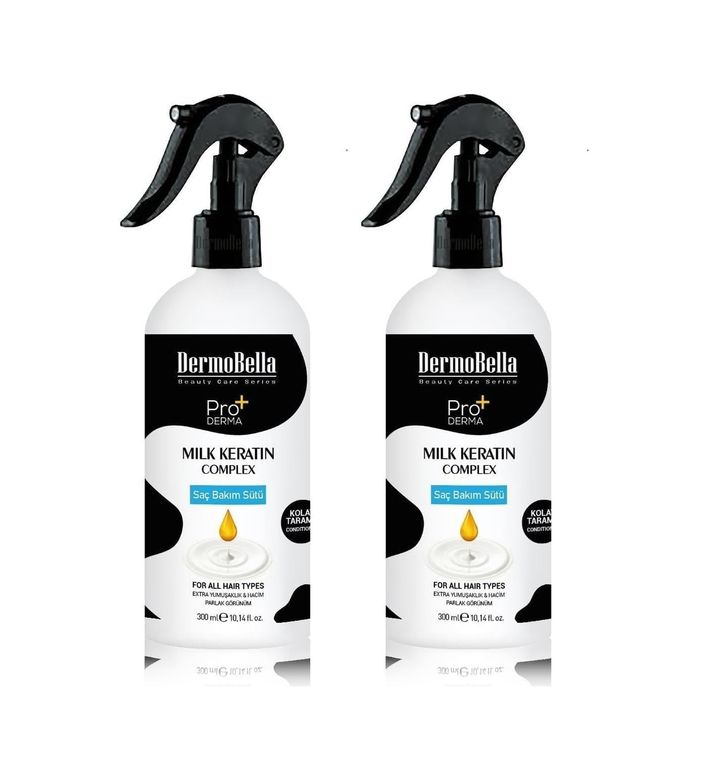 Diğer 128841789 Dermobella Keratin Complex Saç Bakım Sütü 300 Ml 2 Paketi 01-10G