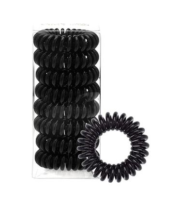 Diğer 128841835 Spiral Saç Bandıspiral Headband, 8 Pcs Siyah Kordon Toka, İzsiz Ve Esnek Yapılı, Su Geçirmez Aksesuarı, Kadınlar Ve Kız Çocuklar İçin Kırılma Önleyici Güçlü Tutuş Sağlayan Şık Stil