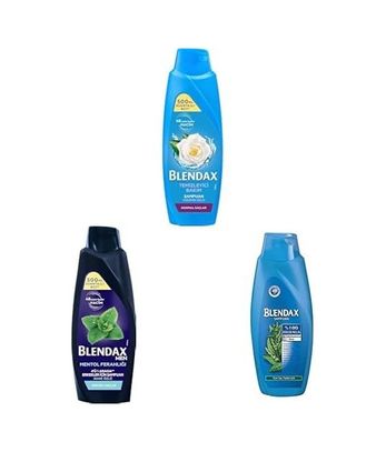 Diğer 128842172 Blendax Seti Shp Yasemin Özlü 500Ml Tr X1 + Erkekler İçin Mentol Ferahlığı Nane Özlü Şampuan, 500 Ml X1 + Isırgan Özlü Şampuan 500 Ml X1