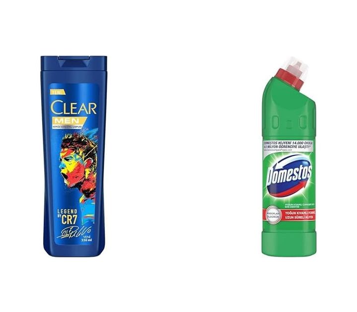Diğer 128842668 Clear Men Kepeğe Karşı Etkili Şampuan Legend By Cr7 Cristiano Ronaldo 350 Ml 1 Domestos Yoğun Kıvamlı Çamaşır Suyu Maksimum Hijyen Dağ Esintisi, 750 Ml 3