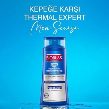 Diğer 128842831 Bioblas Thermal Expert Şampuan Kepek Ve Saç Dökülmesine Karşı, Termal Su & Mentol İçerikli, Bitkisel Kompleks B19, 360 Ml 2 Paketi