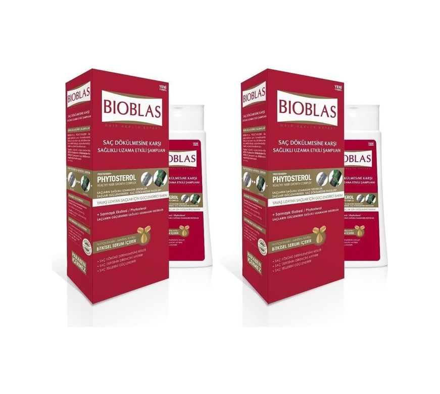 Diğer 128842859 Bıoblas Saç Dökülmesine Karşı Sağlıklı Uzama Etkili Şampuan Phytosterol 360 Ml 2Li Paket