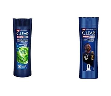 Diğer 128842895 Clear Men Seti Şampuan Günlük Arınma Ve Ferahlık 350 Ml X2 + Şampuan Vinícius Júnior 350 Ml X2