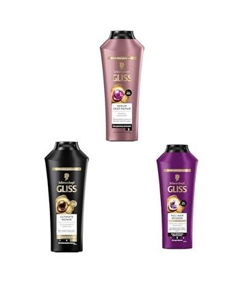 Diğer 128842978 Gliss Seti Serum Deep Repair Biotin Kompleksi Ve Şakayık Çiçeği Özlü Şampuan 400Ml X1 + Repair Şampuan 400Ml X1 + Full Hair Wonder Şampuan 400 Ml X1