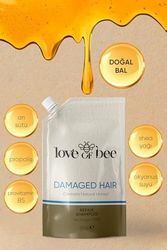 Diğer 128843066 Komili 1878 Of Bee Yıpranmış Saçlar İçin Doğal Bal İçeren Yoğun Onarıcı Premium Saç Bakım Şampuanı - 360 Ml 3 Paketi