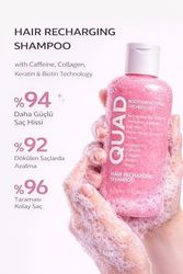 Diğer 128843251 Quad Kusursuz Görünüm Seti Saç Hacim Şampuanı Ve Toz Kapatıcı Kafein Biotin Keratin Seyrek Saç İçin Siyah