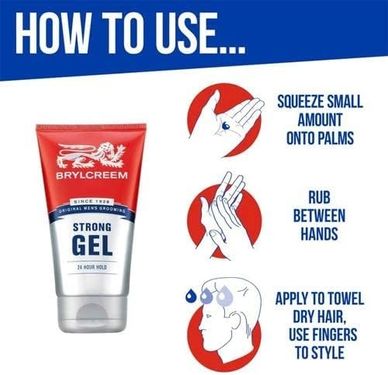 Diğer 128845932 Brylcreem Güçlü 24 Saat Tutma Jeli, 150 Ml