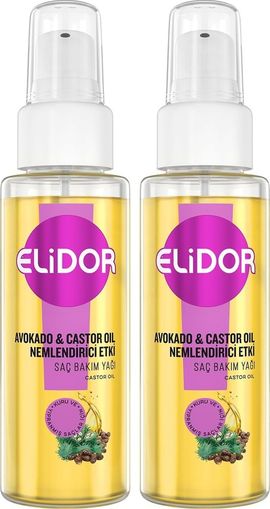 Diğer 128846120 Elidor Saç Bakım Yağı Ve Castor Oil Nemlendirici Etki 80 Ml 2 Paketi