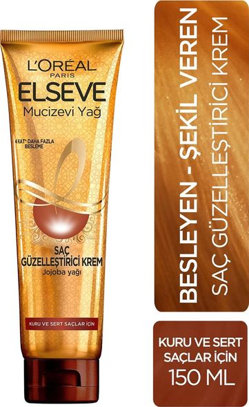Diğer 128846750 Elseve Mucizevi Yağ Saç Güzelleştirici Krem 150 Ml - Kuru Ve Sert Saçlar İçin