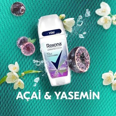 Diğer 128846908 Rexona Thermocool Kadın Roll-On Deodorant Açai & Jasmine 50 Ml