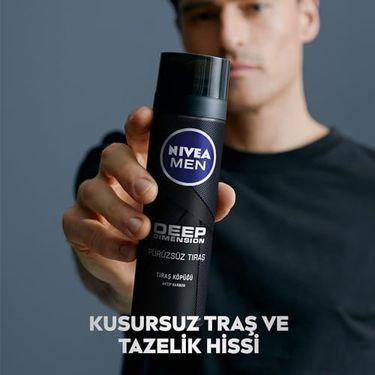 Diğer 128847317 Men Erkek Deep Dimension Tıraş Köpüğü 200 Ml, Kusursuz Tıraş,aktif Karbon, Kaygan Tıraş Deneyimi