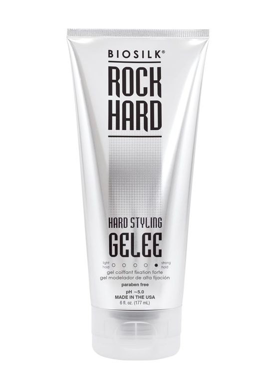 Diğer 128847375 Biosilk Rock Hard Gel, Firm-Hold Hair Gel For Long-Lasting Styles, Sulfate, Paraben, & Cruelty-, 6 Oz