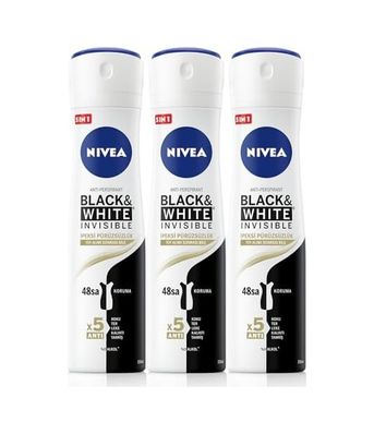 Diğer 128847473 Kadın Sprey Deodorant & Invisible İpeksi Pürüzsüzlük, Ter Ve Ter Kokusuna Karşı 48 Saat Anti-Perspitant Koruma 150Mlx3 Adet