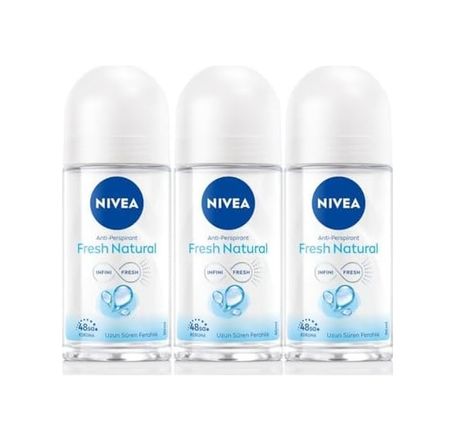 Diğer 128847514 Kadın Roll-On Deodorant Fresh Natural 50Ml, 48 Saat Koruma, X3 Adet P10849