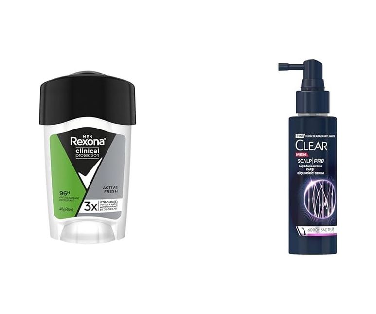 Diğer 128847734 Rexona Men Clinical Protection Stick Deodorant Fresh 45 Ml 1 Clear Men Scalp Pro Saç Dökülmesine Karşı Güçlendirici Serum 70 Ml 1