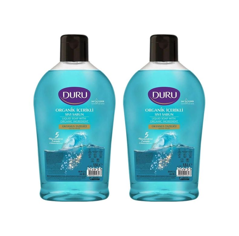 Diğer 128847891 Organik İçerikli Sıvı Sabun, Okyanus Tazeliği, 1500 Ml, 2'li Paket