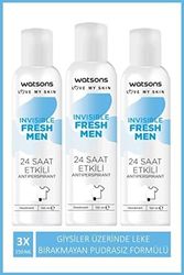 Diğer 128848041 Watsons Invisible Fresh Men 24 Saat Etkili Deodorant Sprey 150 Ml X3 Adet