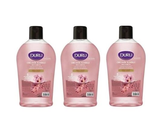 Diğer 128848153 Organik İçerikli Sıvı Sabun, Kiraz Çiçeği Kokulu, 1500 Ml, 3'lü Paket