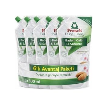 Diğer 128848201 Frosch Özlü Sıvı El Sabunu 500 Ml X6 Avantaj Paketi Hassas Ciltler İçin Nemlendirici Bakım