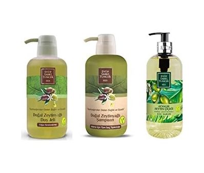 Diğer 128848501 Şampuan Ve Duş Jeli 600 Ml, Ayvalık Zeytin Çiçeği Sıvı Sabun 500 Ml Pet Şişe