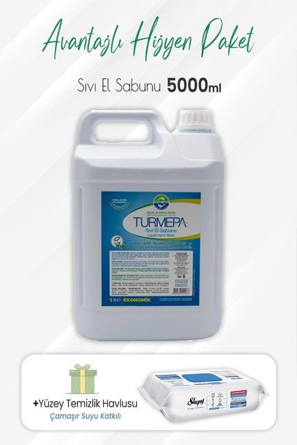 Diğer 128848526 Sıvı Sabun 5 Lt Ve Çamaşır Sulu Yüzey Temizlik 100' Lü