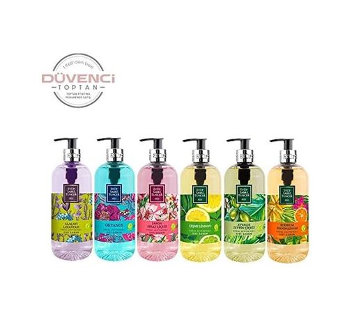 Diğer 128848552 Sıvı Sabun Seti Ayvalık Zeytin Çiçeği, Çeşme Limonu, Kiraz Çiçeği, Okyanus, Bodrum Mandalinası, Alaçatı Lavantası 500 Ml