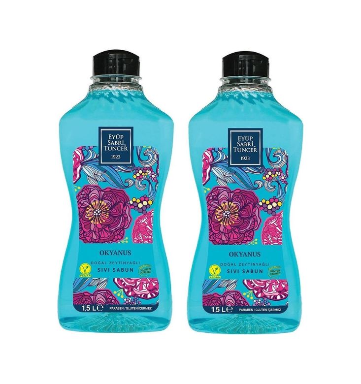 Diğer 128848581 Doğal Zeytinyağlı Sıvı Sabun Okyanus 1500 Ml X 2