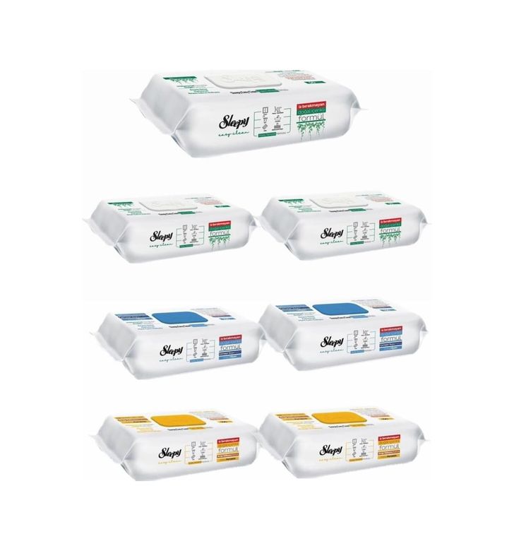 Diğer 128848592 Sleepyeasy Clean Beyaz Sabun Katkılı +Çamaşır Suyu Katkılı+Arap Sabunu Katkılı 7X100 700 Yaprak