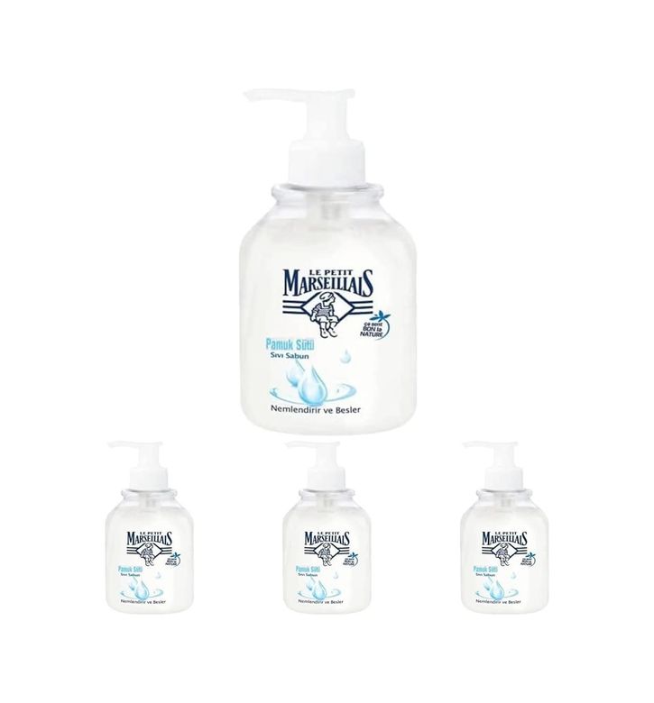 Diğer 128848595 Le Petit Marseillais Pamuk Sütü Sıvı El Temizleme Jeli 500 Ml 4Lü Paket