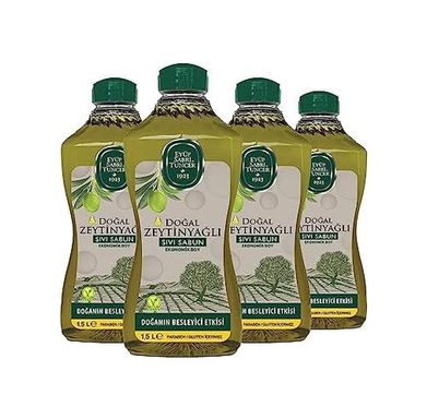Diğer 128848736 Doğal Zeytinyağlı Sıvı Sabun 1.5 Lt X 4