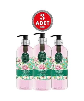 Diğer 128848769 Doğal Zeytinyağlı Sıvı Sabun Manolya Çiçeği 500 Ml X 3 Adet 00001397
