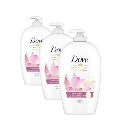 Diğer 128848779 Dove Çiçeği Ve Pirinç Sütü Sıvı Sabun 450 Ml 3 Paketi
