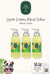 Diğer 128848811 Çeşme Limonu Köpük Sabun 3Adet 500 Ml, Rosıe Pamuk Hediye