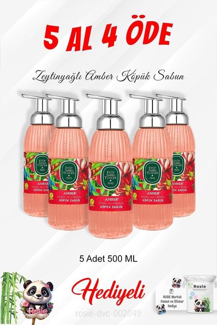 Diğer 128848973 Zeytinyağlı Köpük Sabun 500 Ml 5 Al 4 Öde Ve Rosie Pamuk 47373127