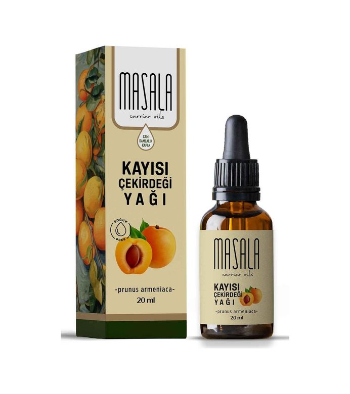 Diğer 128849904 Masala Saf Kayısı Çekirdeği Yağı 20 Ml. Apricot Kernel Oil Soğuk Pres