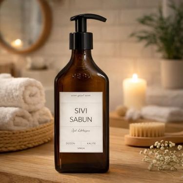 Diğer 128853810 Cam Sıvı Sabunluk 200 Cc Pompalı Cam Sabun Şişesi Minimal & Banyo Mutfak Dekoru Yeniden Doldurulabilir