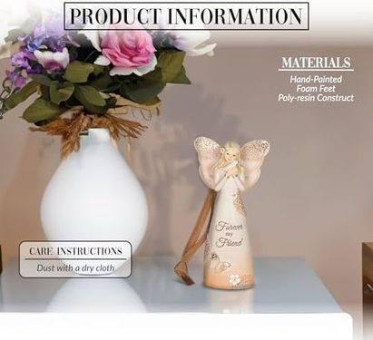Diğer 128856727 Pavilion 19080 Forever Friend Melek Figürü Ornament, 11.4 Cm
