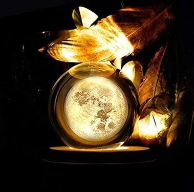 Diğer 128857586 Renk Değiştiren Led Işıklı Dolunay Pilli Cam Küre 6 Cm De-1184