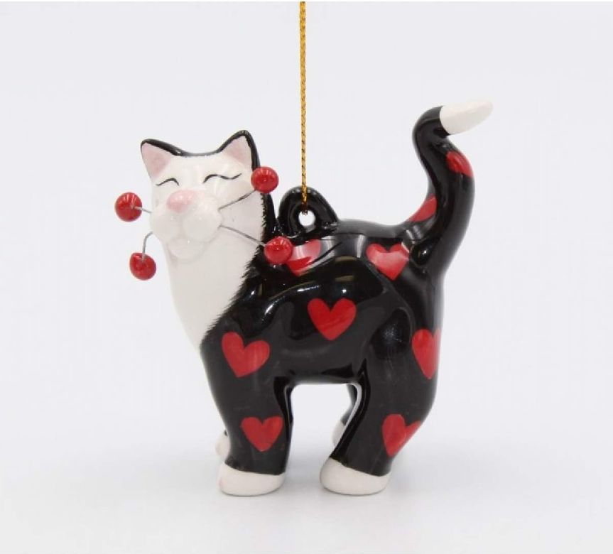 Diğer 128857822 Kalp Süslemeli Kedi