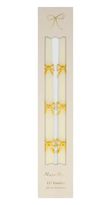 Diğer 128859377 - Bow Taper Candles - Altın Kurdele Detaylı Mumlar 2'li