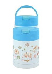 Diğer 128863686 Çelik İçli Termos 350 Ml Mavi Çelik Kaşık İle Tx-6129