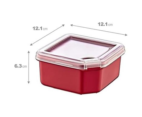 Diğer 128864673 Q-Box Saklama Kabı 650 Ml Trn-261 Carmen Kırmızı