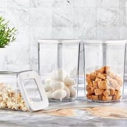 Diğer 128864848 Vakumlu Kare Saklama Kabı 3 Adet 1200 Ml, Beyaz