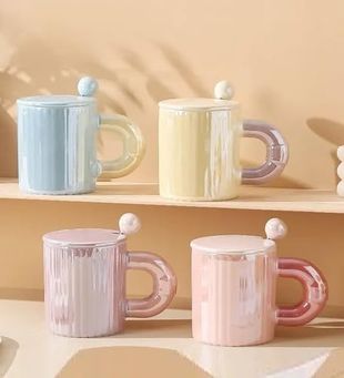 Diğer 128865828 Minimal Pastel Tonlu Seramik Kupa