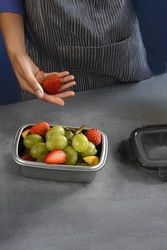 Diğer 128868690 2 Adet 304 Çelik 550 Ml Yemek Meyve Et Buzdolabı Beslenme Saklama Kabı Mt224