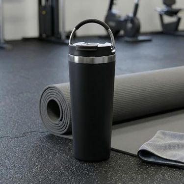Diğer 128868729 660 Ml Pipetli Paslanmaz Çelik Termos Kupa - 4 Renk Seçeneği Krem, Yeşil, Siyah, Mavi - Büyük Boy Venti Ve Soğuk Tutan Mug Siyah