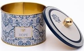 Diğer 128868884 Çok Amaçlı Dokulu Saklama Kabı, Dekoratif Saklama Kutusu 14 Cm, Azulejos Azulejos Hope