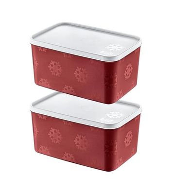 Diğer 128868981 2'li Set No Frost Saklama Kabı Carmen 2600 Ml